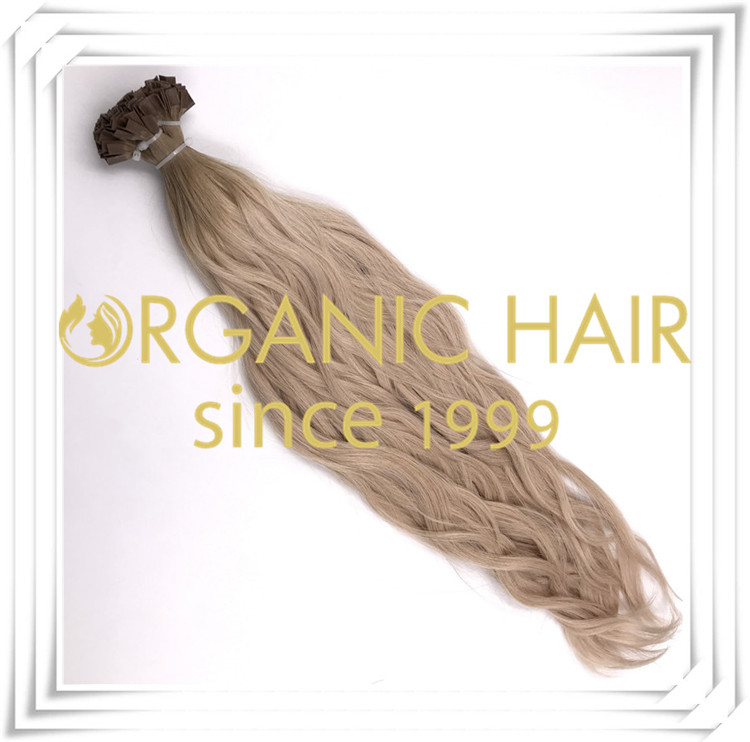 Natural straight V tip ombre color hair extension C004